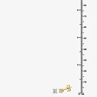 ( G/SI1-SI2 ) 3/8 CT. T.W. Lab-Grown Diamond Princess-cut Stud Earrings 10K Gold