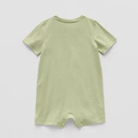 Okie Dokie Baby Boys Short Sleeve Striped Romper