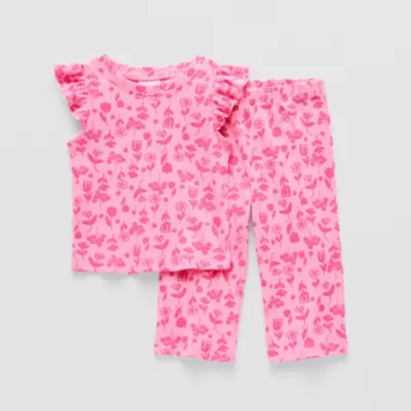 Okie Dokie Baby Girls 2-pc. Pant Set