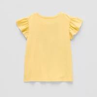Okie Dokie Toddler & Little Girls Round Neck Short Sleeve Graphic T-Shirt