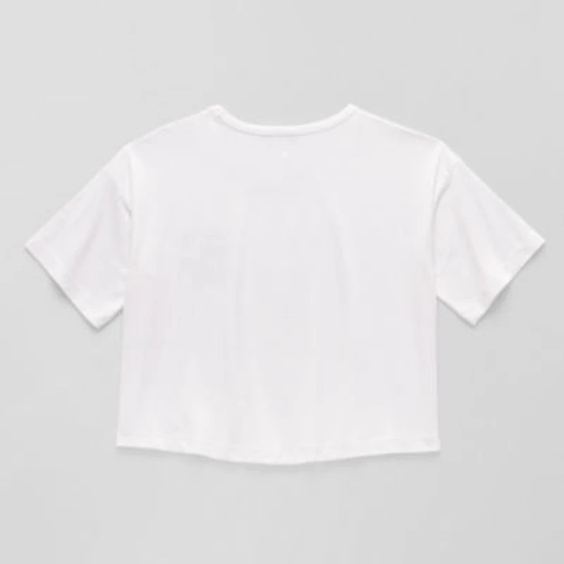 Xersion Soft Performance Waist Length Little & Big Kid Girls Crew Neck Short Sleeve Regular Fit Graphic T-Shirt