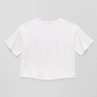 Xersion Soft Performance Waist Length Little & Big Kid Girls Crew Neck Short Sleeve Regular Fit Graphic T-Shirt