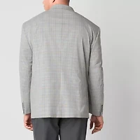 J. Ferrar Mens Big and Tall Plaid Sport Coat
