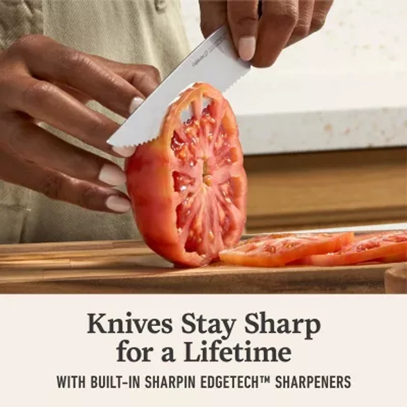 Calphalon 15-pc. with Sharpin Edgetech Knife Block Set