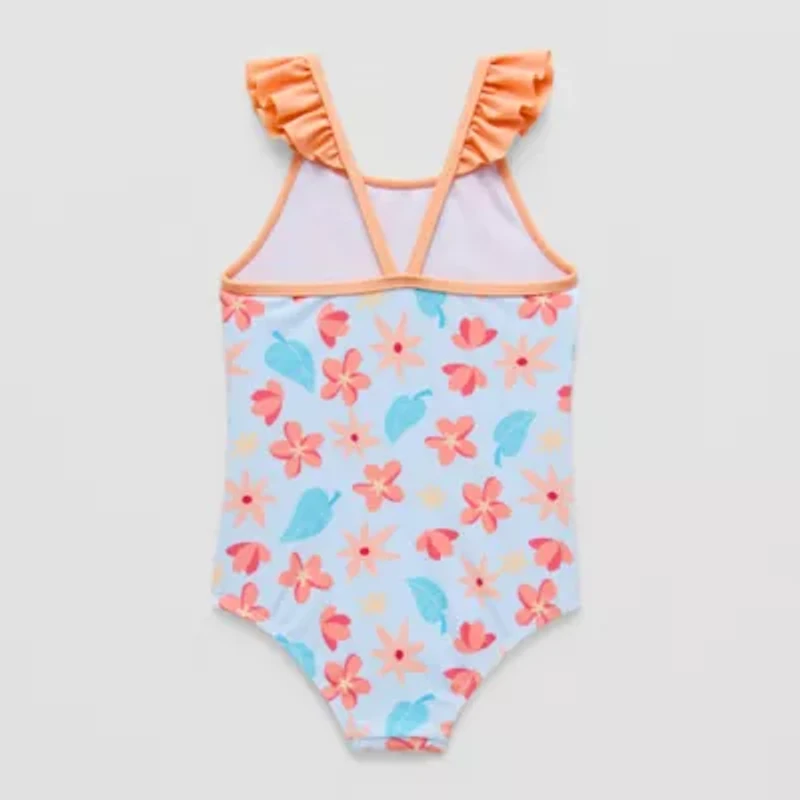 Disney Collection Little & Big Kid Girls Moana One Piece Swimsuit