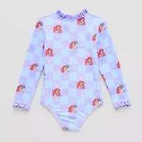 Disney Collection Little & Big Kid Girls Ariel One Piece Swimsuit