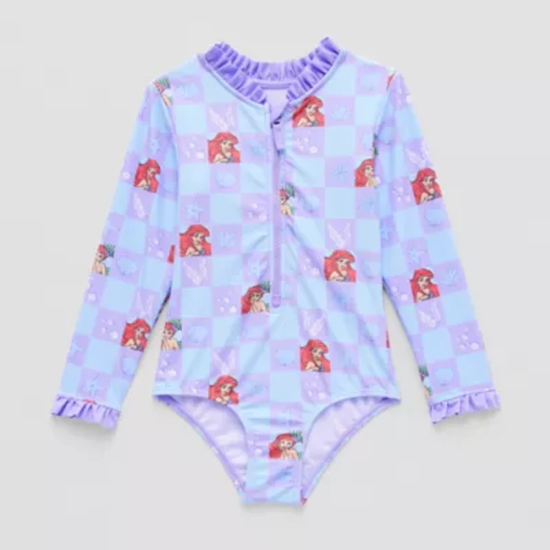 Disney Collection Little & Big Kid Girls Ariel One Piece Swimsuit