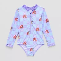Disney Collection Little & Big Kid Girls Ariel One Piece Swimsuit