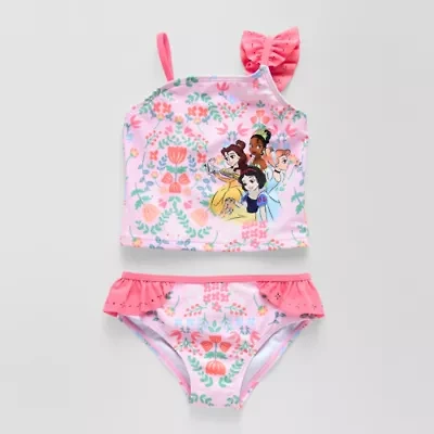 Disney Collection Little & Big Kid Girls Princess 2-pc. Tankini Set