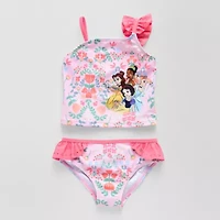 Disney Collection Little & Big Kid Girls Princess 2-pc. Tankini Set