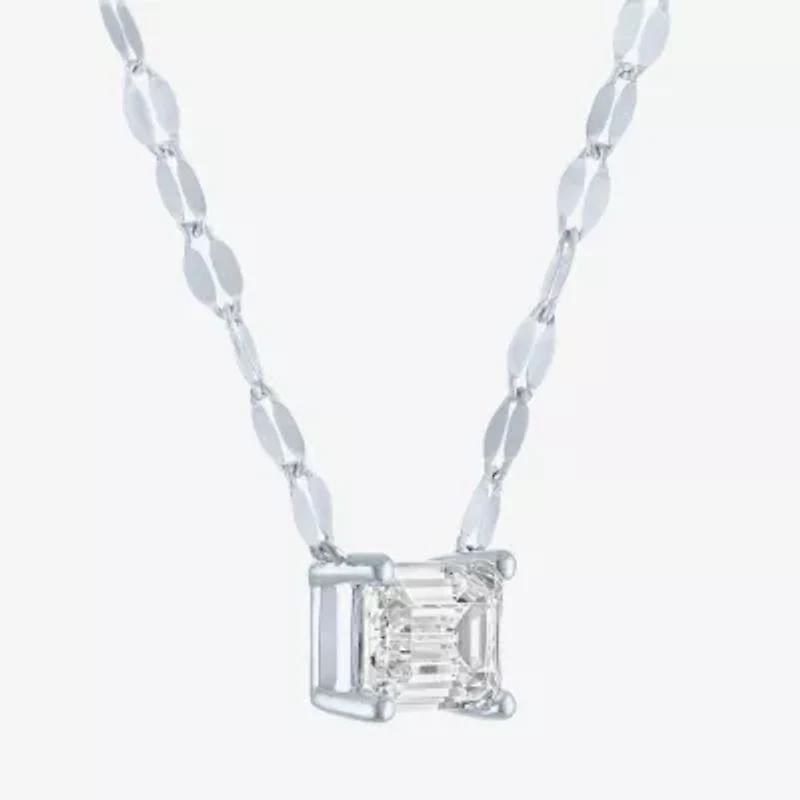 Diamond Addiction (E-F / Vs1-Vs2) Womens 1 CT. T.W. Lab Grown White 10K Gold 18 Inch Pendant Necklace
