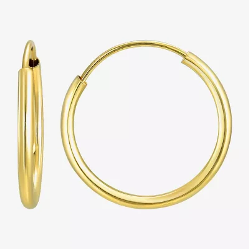 Womens 14K Gold Round 3 Pair Earring Set