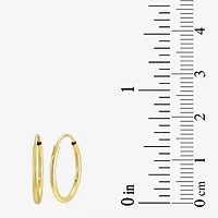 Womens 14K Gold Round 3 Pair Earring Set