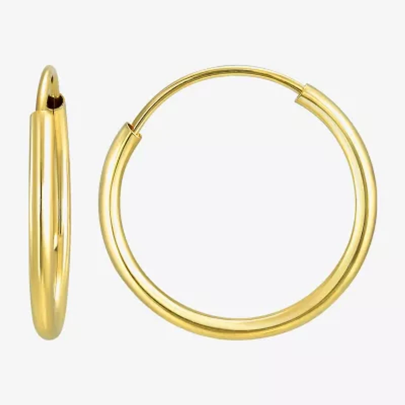 Womens 14K Gold Round 3 Pair Earring Set