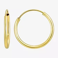 Womens 14K Gold Round 3 Pair Earring Set