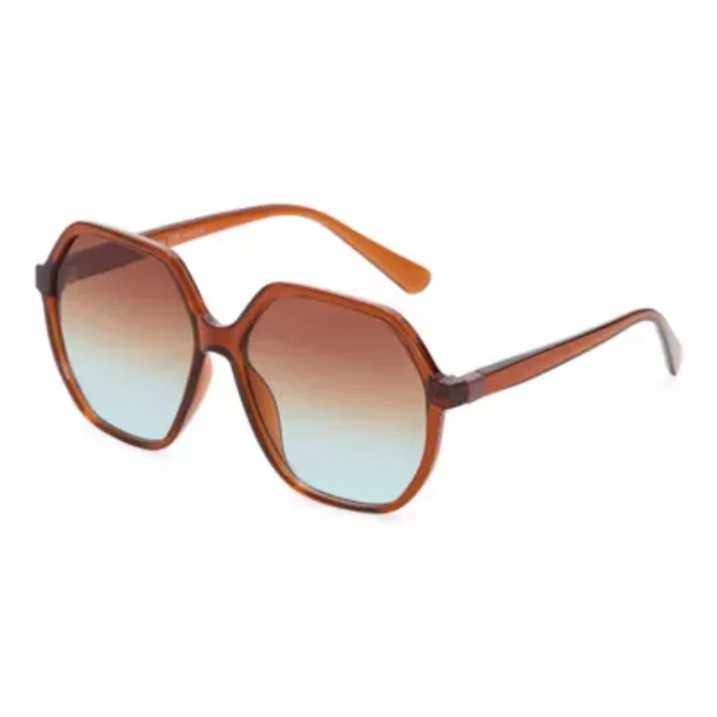 a.n.a Orange Geo Womens Uv Protection Sunglasses