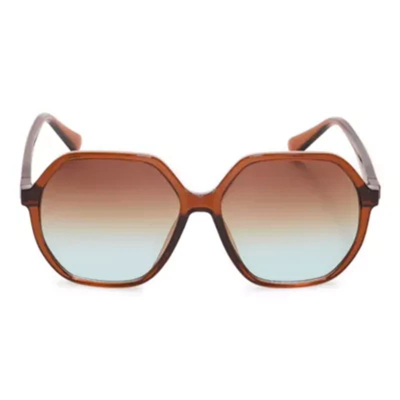 a.n.a Orange Geo Womens Uv Protection Sunglasses