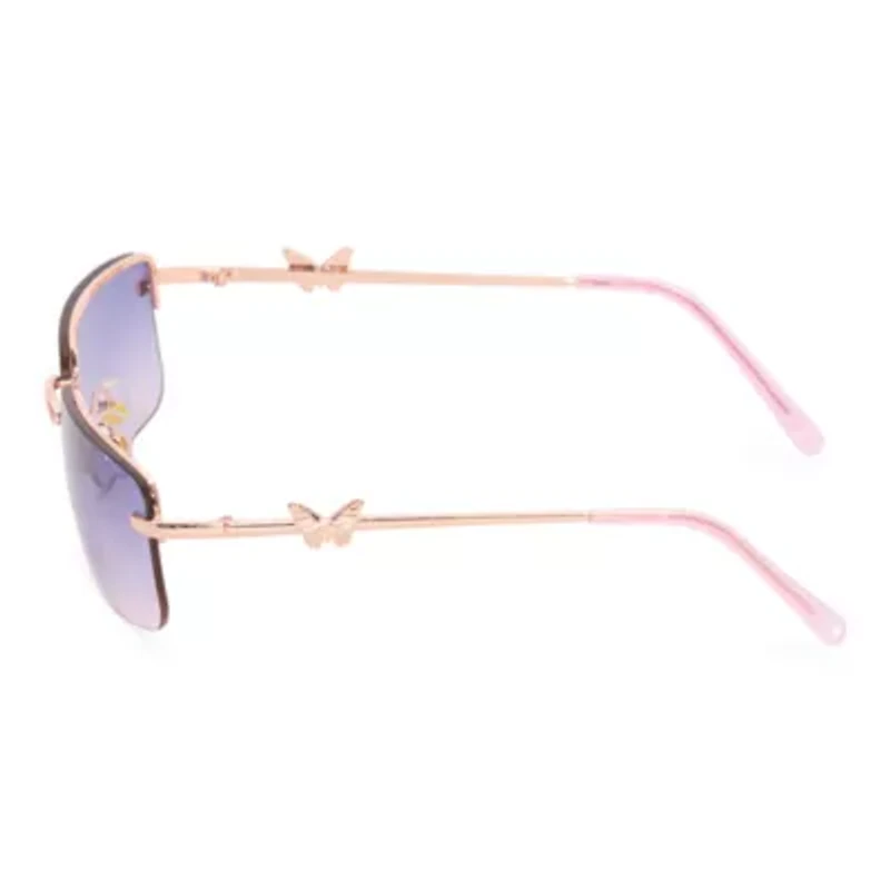 Mixit Metal Womens Uv Protection Rectangular Sunglasses