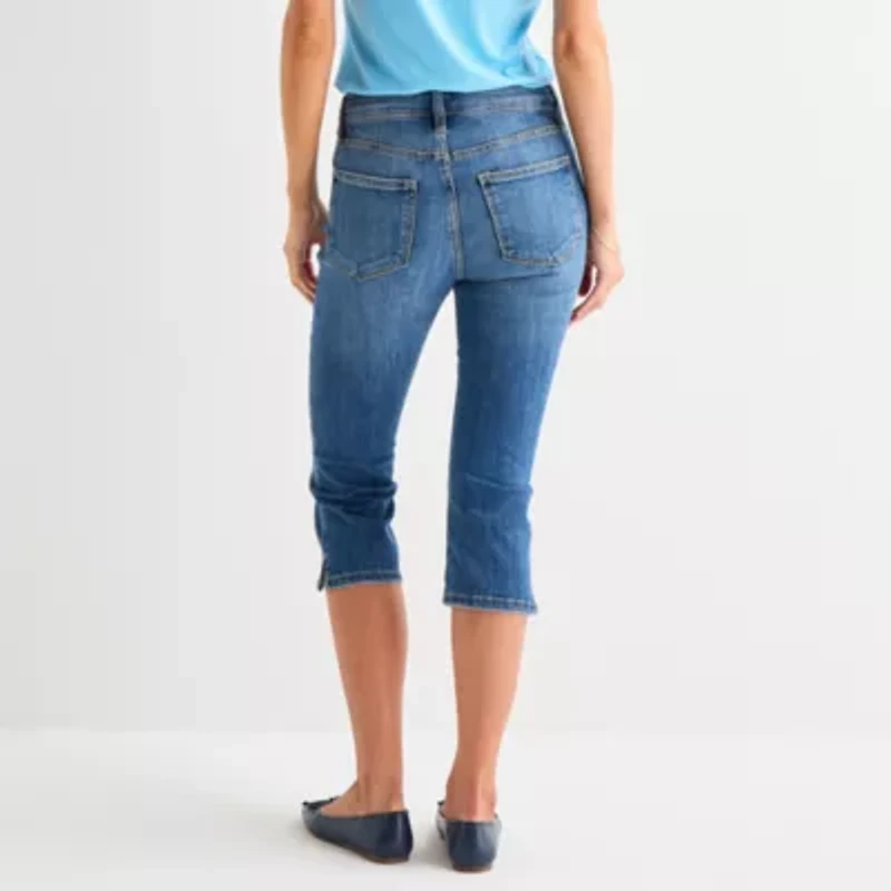 St. John's Bay Womens Tall Mid Rise Capri Jean