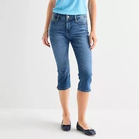 St. John's Bay Womens Tall Mid Rise Capri Jean
