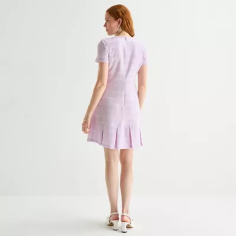 Marc New York Womens Short Sleeve Sheath Dress