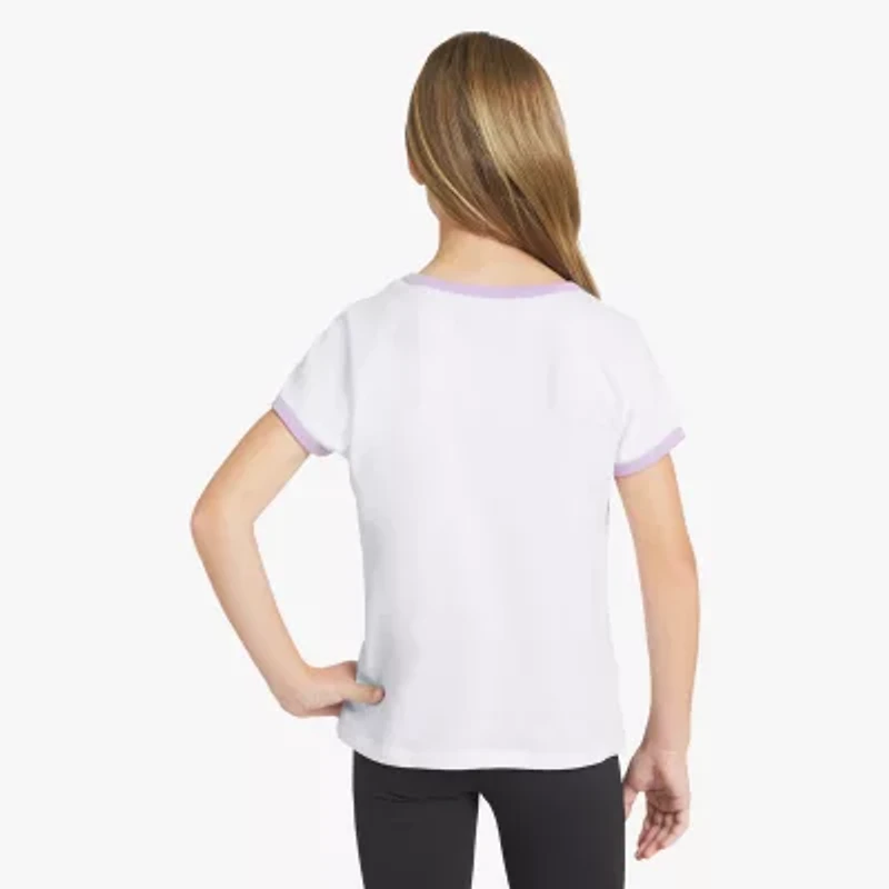 Champion Ringer Big Kid Girls Round Neck Short Sleeve Regular Fit Graphic T-Shirt