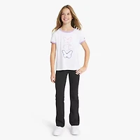 Champion Ringer Big Kid Girls Round Neck Short Sleeve Regular Fit Graphic T-Shirt