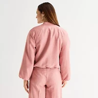 Liz Claiborne Womens Midweight Bomber Jacket