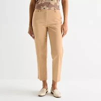 Liz Claiborne Emma Womens Slim Mid Rise Ankle Pant