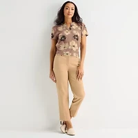 Liz Claiborne Emma Womens Slim Mid Rise Ankle Pant