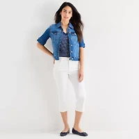St. John's Bay Womens Denim Lightweight Jacket