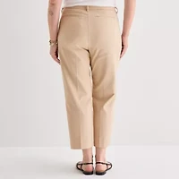 Liz Claiborne Emma Womens Plus Slim Mid Rise Ankle Pant