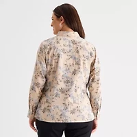 Liz Claiborne Womens Long Sleeve Dress Shirt