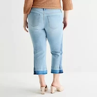 JS Jessica Simpson Womens - Plus High Rise Flare Leg Jean