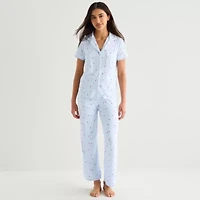 Jaclyn Womens Short Sleeve 2-pc. Pajama Sets