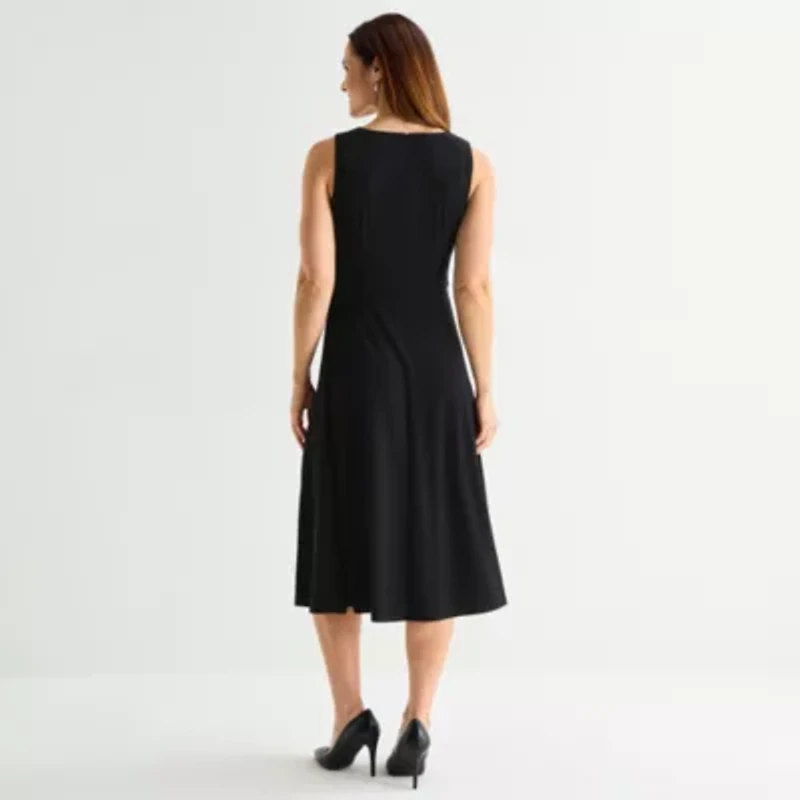 Jessica Howard Womens Floral Midi Jacket Dress