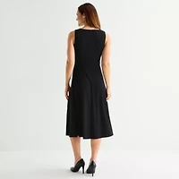 Jessica Howard Womens Floral Midi Jacket Dress