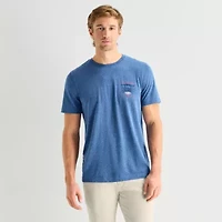 St. John's Bay Mens Crew Neck Short Sleeve Classic Fit Graphic T-Shirt
