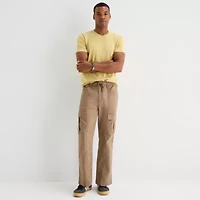 mutual weave Mens Drawstring Waist Cargo Pant