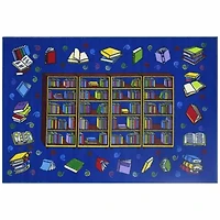 Reading Time Indoor Rectangular Accent Rug