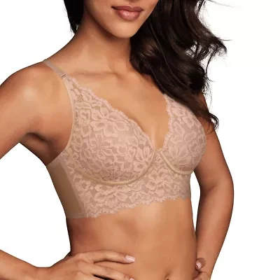Maidenform Pure Comfort® Womens Lace Light Support Longline Wireless Bralette Dm1188