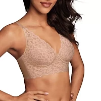 Maidenform Pure Comfort® Womens Lace Light Support Longline Wireless Bralette Dm1188