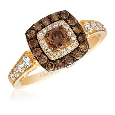 Le Vian® Grand Sample Sale™ Chocolate Diamonds® & Vanilla Diamonds® Ring set in 14K Honey Gold™