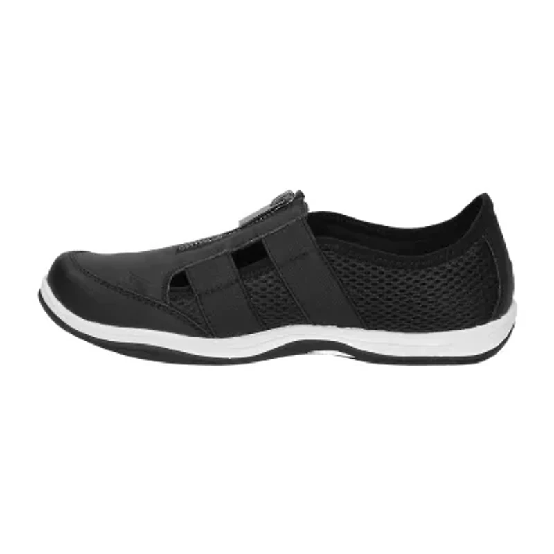Easy Street Yareli Womens Moc Closed Toe Ballet Flats
