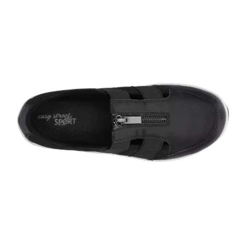 Easy Street Yareli Womens Moc Closed Toe Ballet Flats