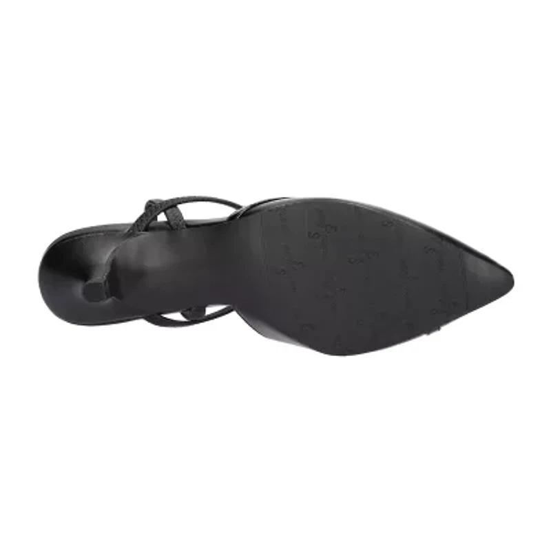 Easy Street Unna Womens Round Kitten Heel Pumps