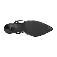 Easy Street Unna Womens Round Kitten Heel Pumps