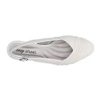 Easy Street Bates Womens Round Closed Toe Block Heel Pumps