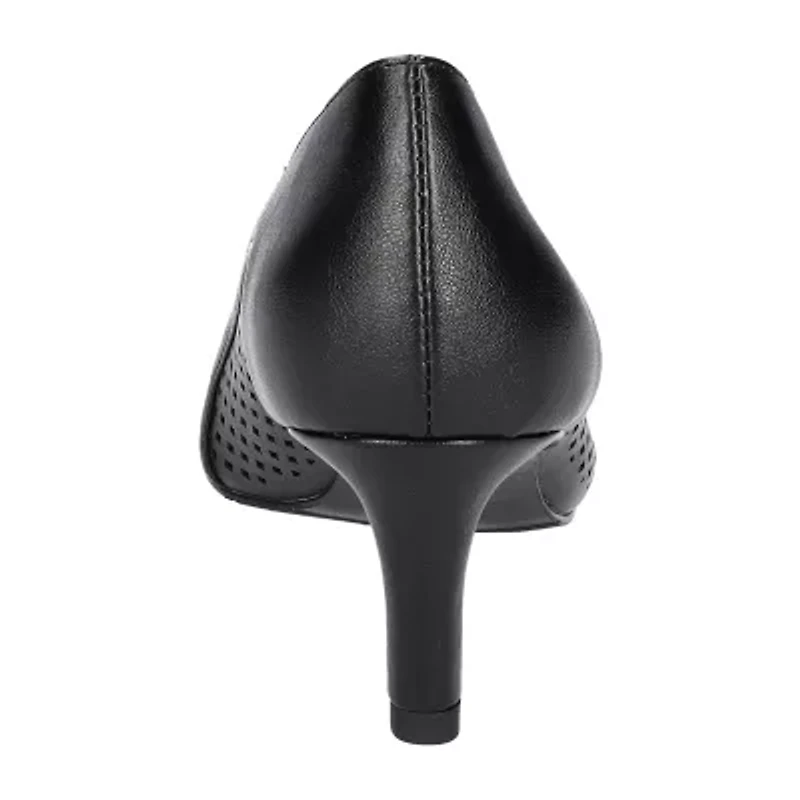 Easy Street Ansen Womens Round Closed Toe Stiletto Heel Pumps