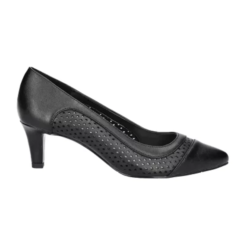 Easy Street Ansen Womens Round Closed Toe Stiletto Heel Pumps